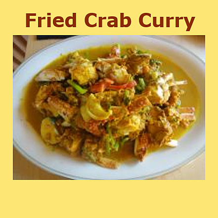 Treetalks Menu Fried Crab Curry